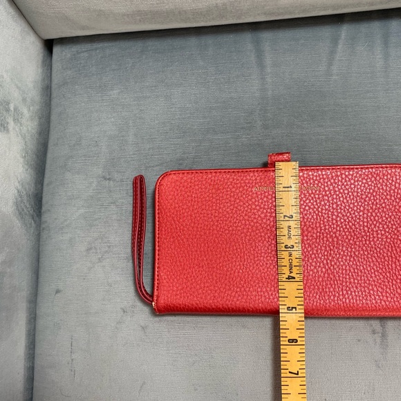 Adrienne Vittadini Studio clutch wallet, red/coral, wrist strap 9” x 5” x .5” - Picture 15 of 16